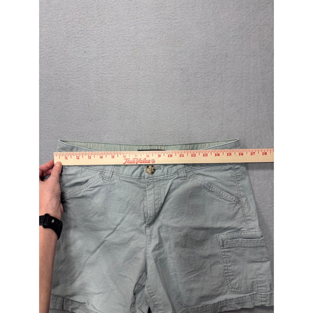 Eddie Bauer Cargo Shorts Size 8 Womens Casual Outdoor Hiking‎ Gray - Picture 10 of 12